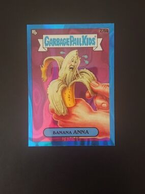 2024 Topps Garbage Pail Kids Chrome 7 - Banana Anna (276b) - Blue Lava /149